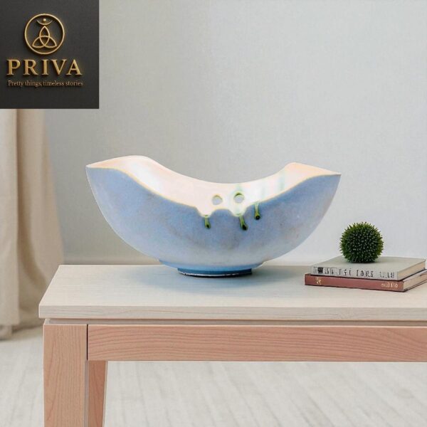 Priva Sculptural Ceramic Bowl (8”)